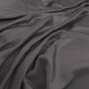 black-grey plain silk-satin fabric from Warwick