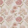 pink botanical embroideried fabric from Warwick