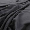black-grey plain linen fabric from Warwick