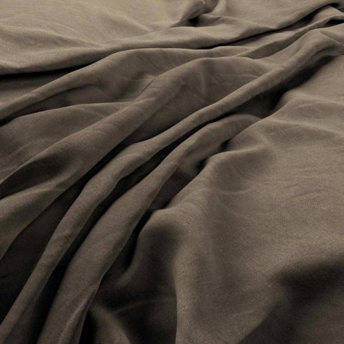 Heavy Linen Fabric - Earth by brown plain linen fabric from Warwick