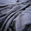 blue plain linen fabric from Warwick