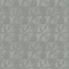 black-grey geometric silk-satin fabric from Warwick