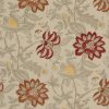 neutral botanical jacquard fabric from Warwick