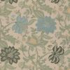 green botanical jacquard fabric from Warwick