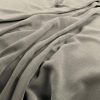 black-grey plain velvet-chenille fabric from Warwick