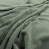 green plain velvet-chenille fabric from Warwick