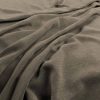 black-grey plain velvet-chenille fabric from Warwick