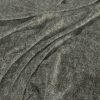 black-grey plain velvet-chenille fabric from Warwick