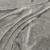 black-grey plain velvet-chenille fabric from Warwick