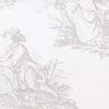 white botanical cotton fabric from Warwick