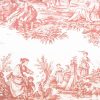 red botanical cotton fabric from Warwick