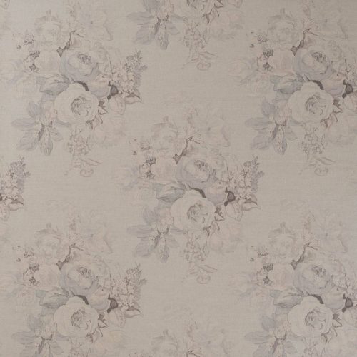 Monance Fabric - Gris by neutral botanical cotton fabric from Warwick