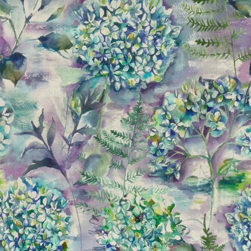Flourish Fabric - Teal by Flourish Fabric - Teal from