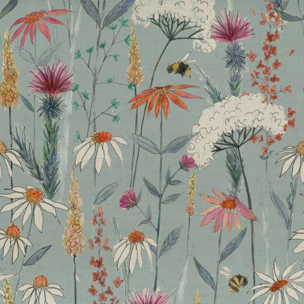 Hermione Fabric - Cornflower by Hermione Fabric - Cornflower from