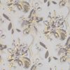 black-grey botanical voile-sheer fabric from Villa Nova