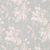 pink botanical voile-sheer fabric from Villa Nova
