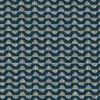 blue geometric velvet-chenille fabric from Villa Nova