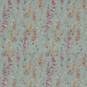 blue botanical printed fabric from Voyage Maison