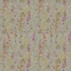 black-grey botanical printed fabric from Voyage Maison