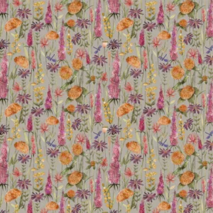 neutral botanical printed fabric from Voyage Maison