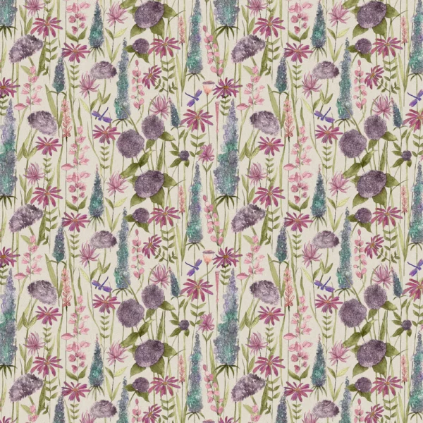 neutral botanical printed fabric from Voyage Maison