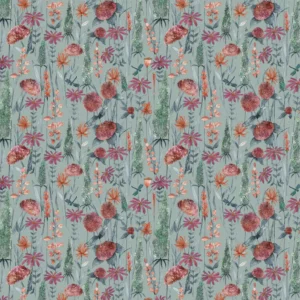 green botanical printed fabric from Voyage Maison