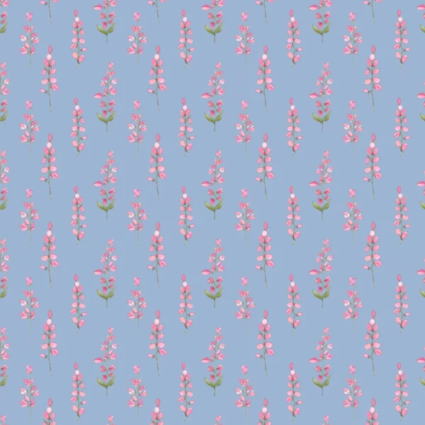 Helaine Fabric - Blossom by blue botanical printed fabric from Voyage Maison