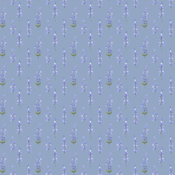 Helaine Fabric - Bluebell by blue botanical printed fabric from Voyage Maison