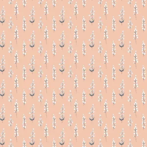 orange botanical printed fabric from Voyage Maison