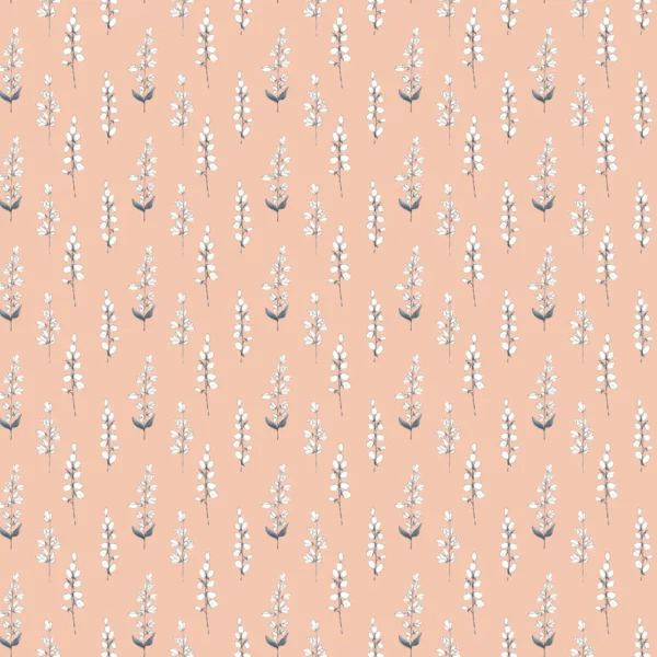 Helaine Fabric - Coral by orange botanical printed fabric from Voyage Maison