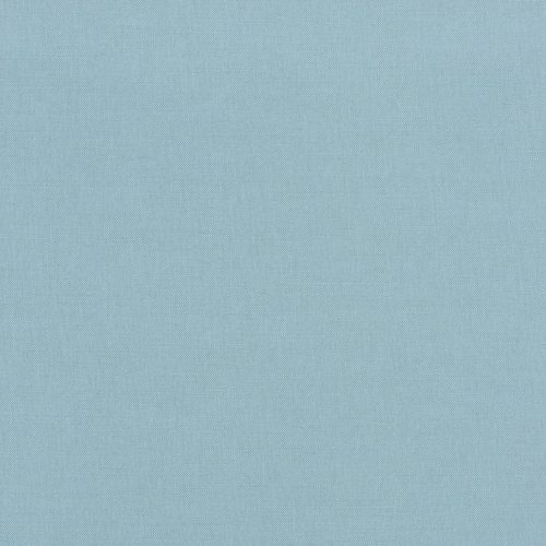 Geneva Fabric - Cadet by blue plain cotton fabric from Villa Nova