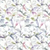 multicolour botanical cotton fabric from Voyage Maison