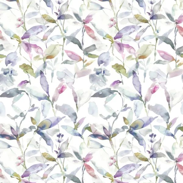 multicolour botanical cotton fabric from Voyage Maison