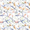 multicolour botanical cotton fabric from Voyage Maison
