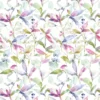 multicolour botanical cotton fabric from Voyage Maison