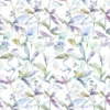 multicolour botanical cotton fabric from Voyage Maison