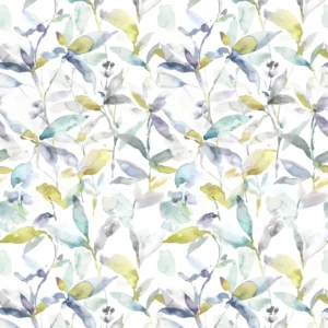 multicolour botanical cotton fabric from Voyage Maison