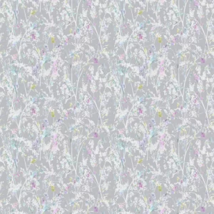 multicolour botanical cotton fabric from Voyage Maison