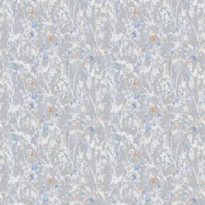 multicolour botanical cotton fabric from Voyage Maison