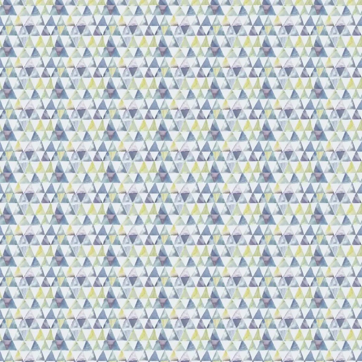 Andes Fabric - Lemon by multicolour geometric cotton fabric from Voyage Maison