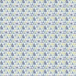 multicolour geometric cotton fabric from Voyage Maison