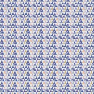 multicolour geometric cotton fabric from Voyage Maison