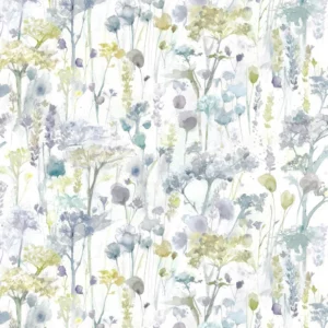multicolour botanical cotton fabric from Voyage Maison