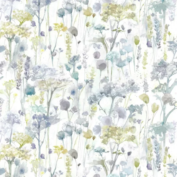 multicolour botanical cotton fabric from Voyage Maison
