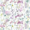 multicolour botanical cotton fabric from Voyage Maison