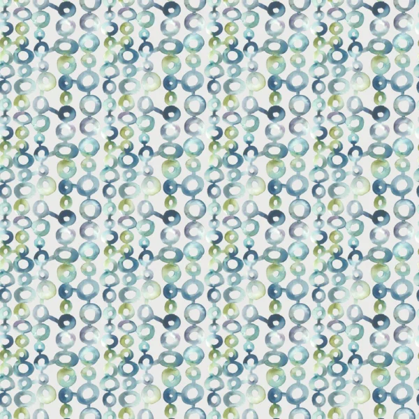 Macapa Fabric - Ocean by multicolour spotted cotton fabric from Voyage Maison