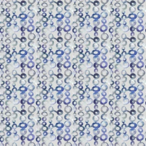 blue spotted cotton fabric from Voyage Maison