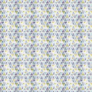 multicolour geometric cotton fabric from Voyage Maison