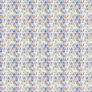 multicolour geometric cotton fabric from Voyage Maison