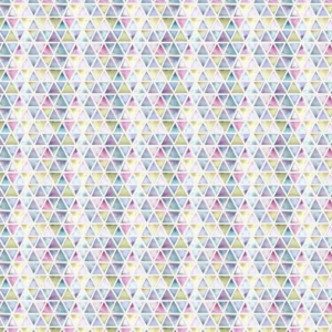 multicolour geometric cotton fabric from Voyage Maison